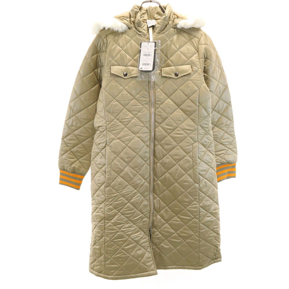 未使用 adidas アディダス ロング 中綿コート OT シャンパンゴールド キルティング レディース