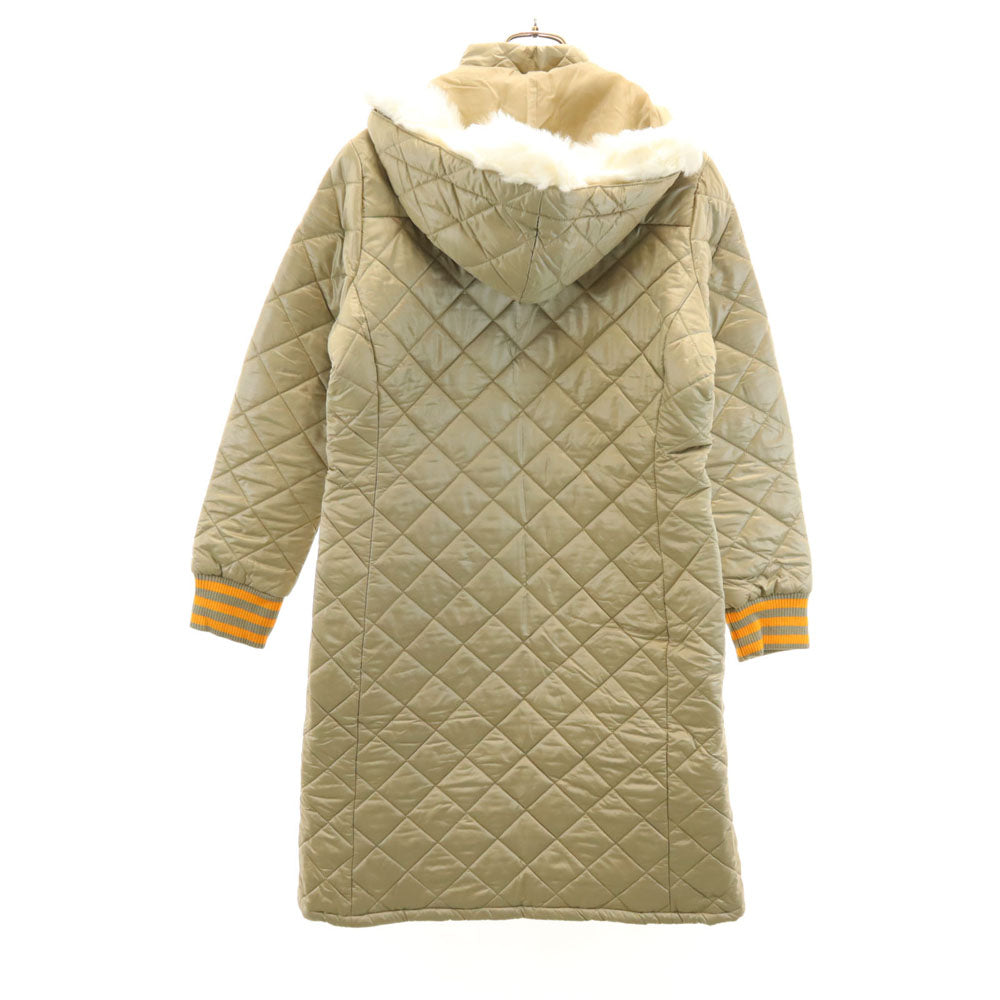 未使用 adidas アディダス ロング 中綿コート OT シャンパンゴールド キルティング レディース