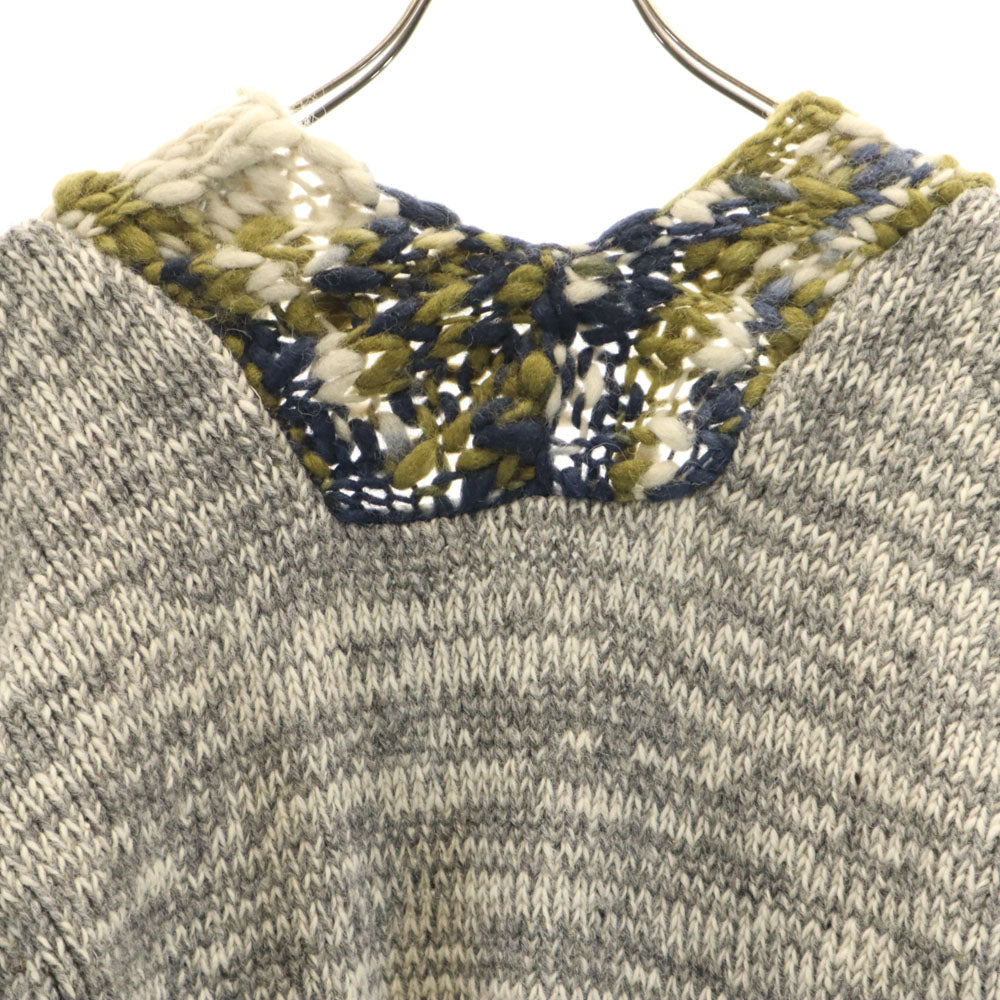 スフィーデ ウール100% ハンド ロング ニットカーディガン 38 グレー系 レディース