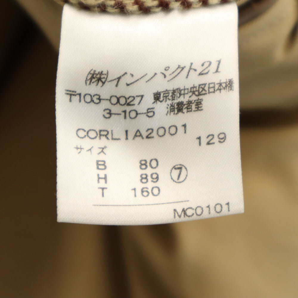 RALPH RL LAUREN ラルフアールエルローレン インパクト21 日本製 リバーシブル ステンカラーコート 7 ベージュ系 レディース