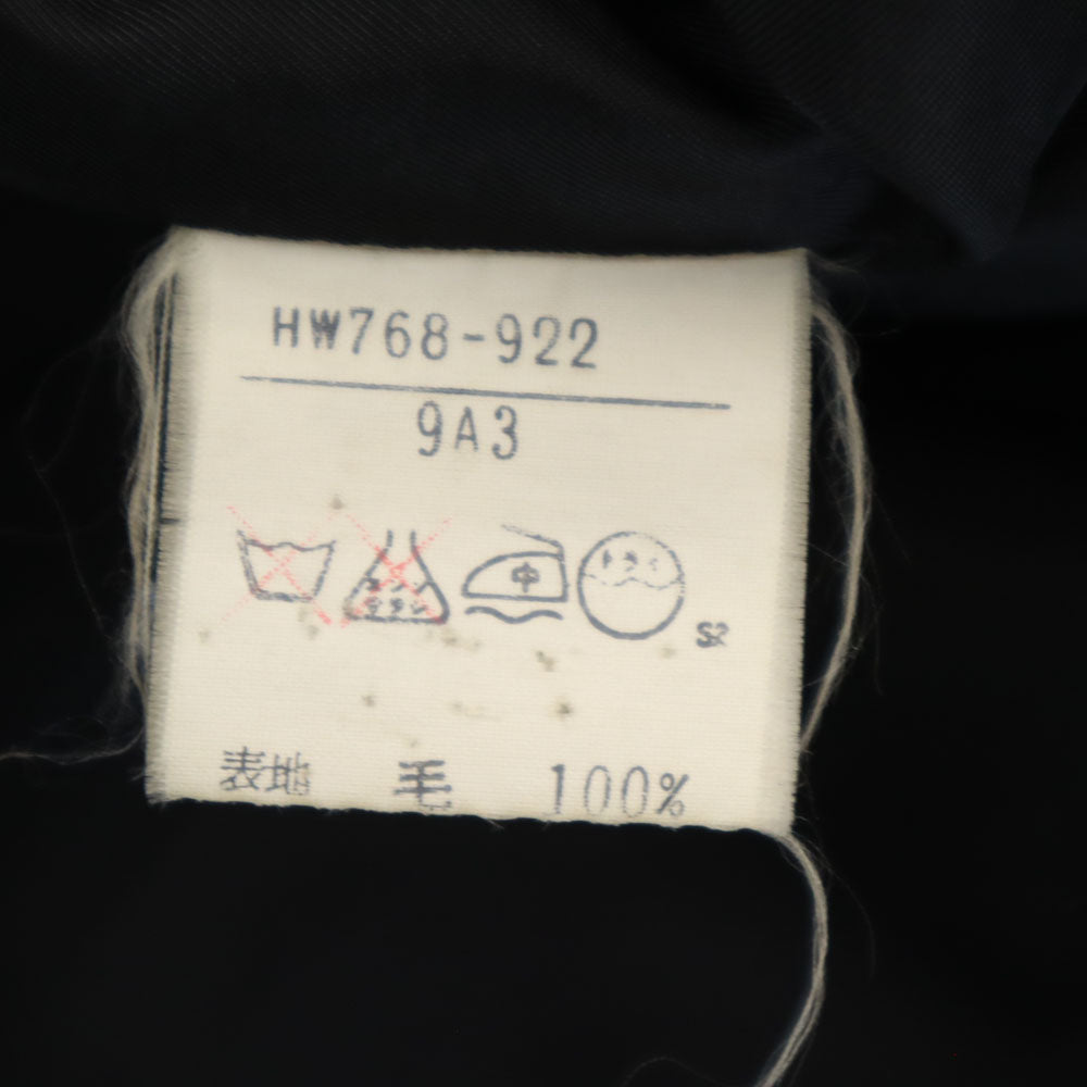 YVES SAINT LAURENT イヴサンローラン 90s オールド メルトン チェスターコート M ネイビー レディース