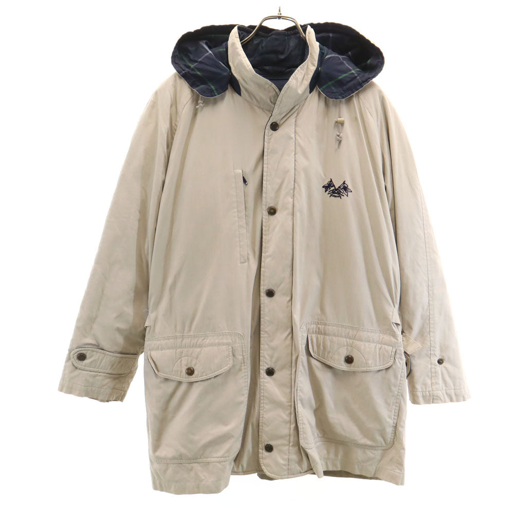 Burberrys バーバリーズ 90s オールド フーデッド コート L ベージュ ダウンライナー付き メンズ