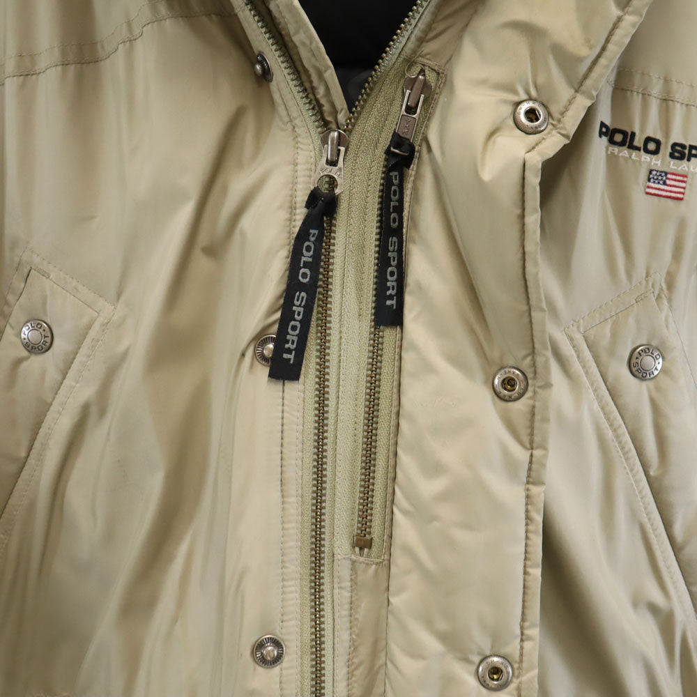 POLO SPORT RALPH LAUREN ポロスポーツラルフローレン 90s オールド ダウンジャケット M ベージュ メンズ