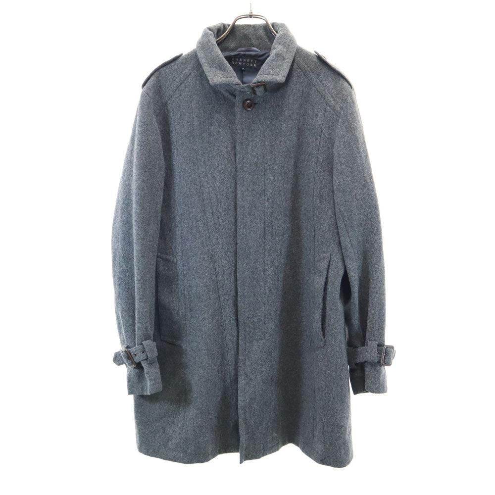 BARNEYS NEWYORK バーニーズニューヨーク ウールブレンド ステンカラーコート XL グレー メンズ