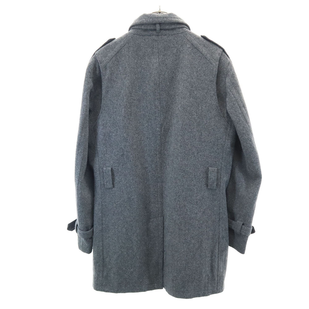 BARNEYS NEWYORK バーニーズニューヨーク ウールブレンド ステンカラーコート XL グレー メンズ