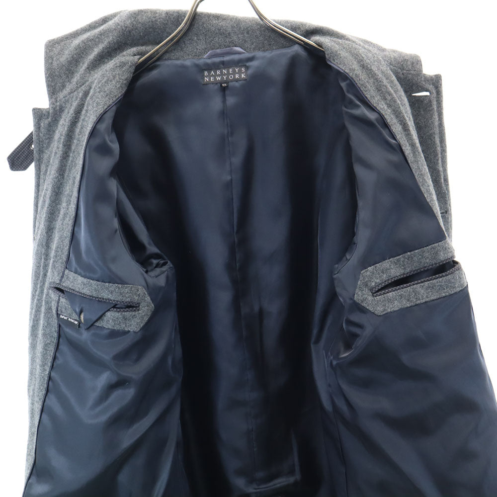 BARNEYS NEWYORK バーニーズニューヨーク ウールブレンド ステンカラーコート XL グレー メンズ