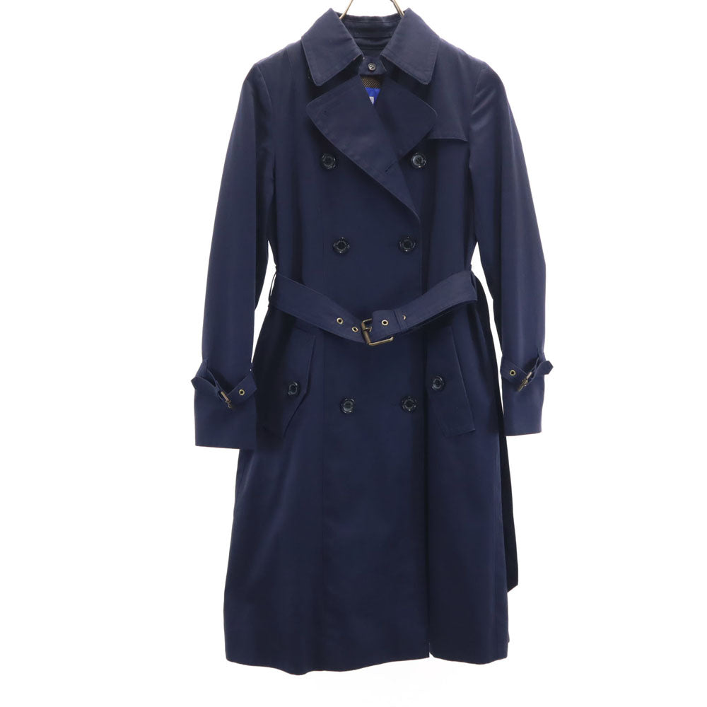BLUE LABEL CRESTBRIDGE ブルーレーベルクレストブリッジ 三陽商会 ライナー付 トレンチコート 36 ネイビー 2WAY レディース