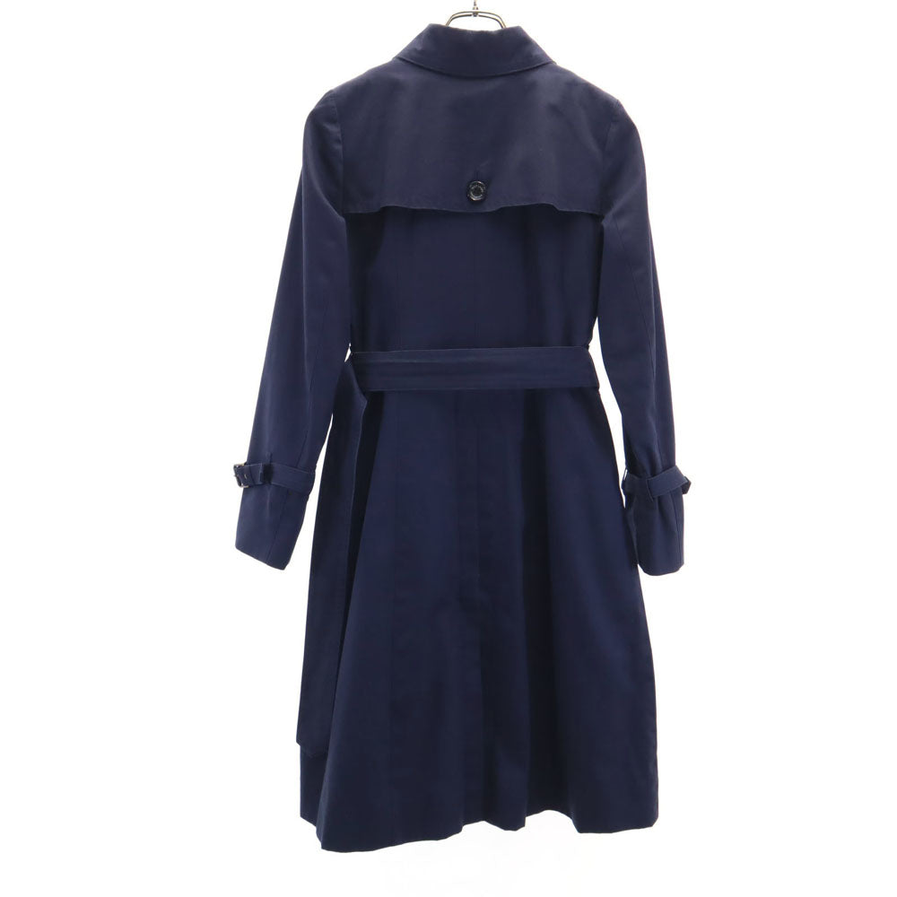 BLUE LABEL CRESTBRIDGE ブルーレーベルクレストブリッジ 三陽商会 ライナー付 トレンチコート 36 ネイビー 2WAY レディース