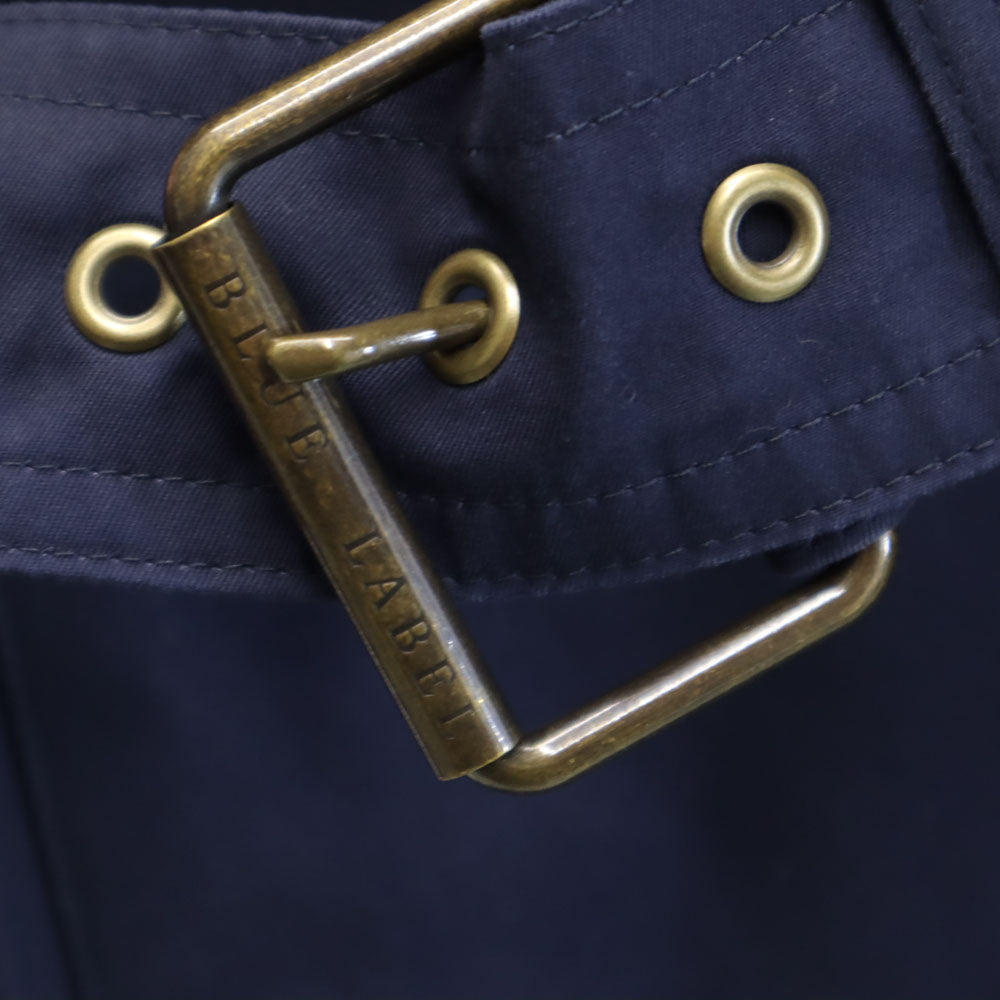 BLUE LABEL CRESTBRIDGE ブルーレーベルクレストブリッジ 三陽商会 ライナー付 トレンチコート 36 ネイビー 2WAY レディース