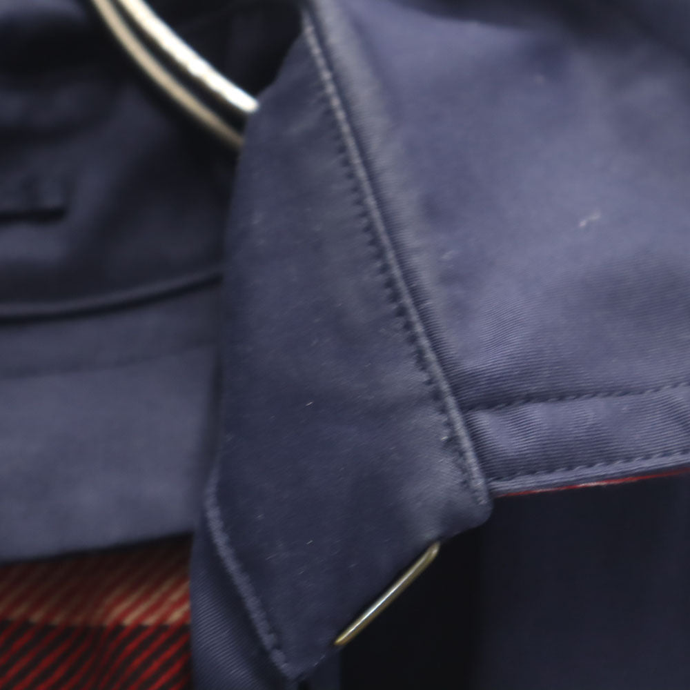 BLUE LABEL CRESTBRIDGE ブルーレーベルクレストブリッジ 三陽商会 ライナー付 トレンチコート 36 ネイビー 2WAY レディース