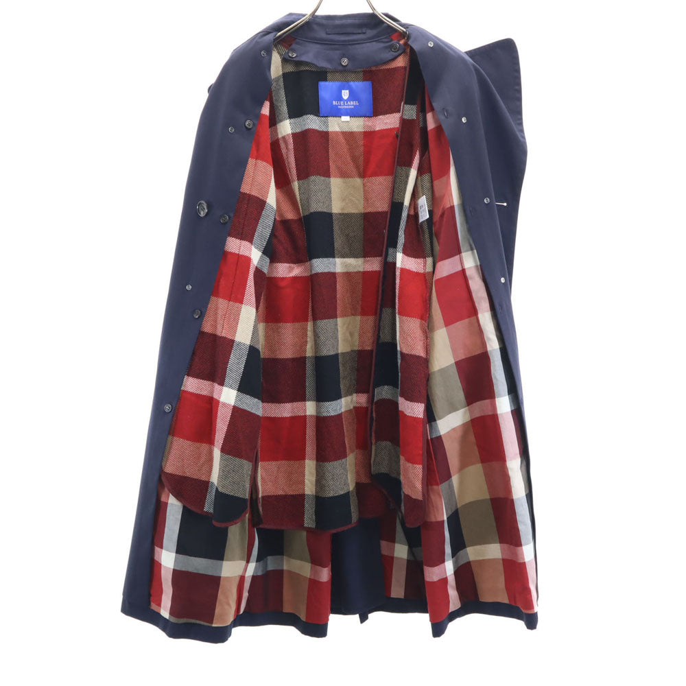 BLUE LABEL CRESTBRIDGE ブルーレーベルクレストブリッジ 三陽商会 ライナー付 トレンチコート 36 ネイビー 2WAY レディース