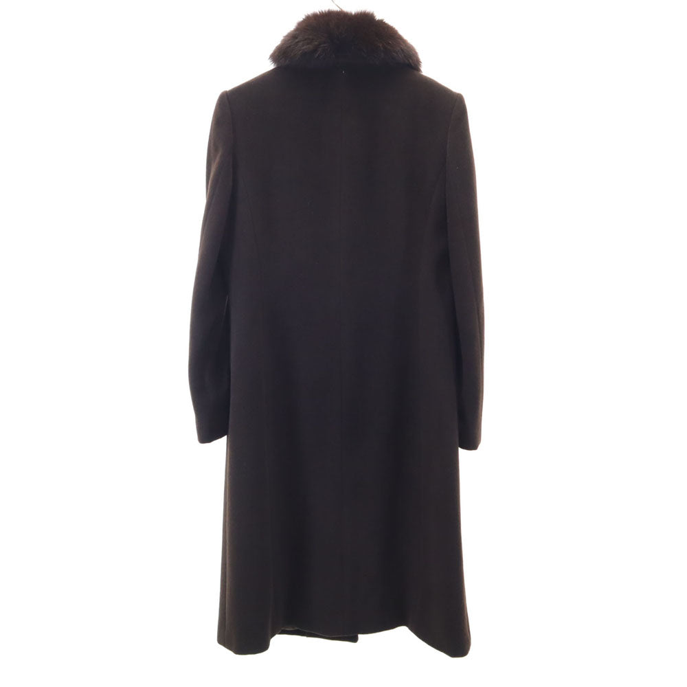 RALPH LAUREN ラルフローレン 日本製 ステンカラーコート 7 ブラウン レディース