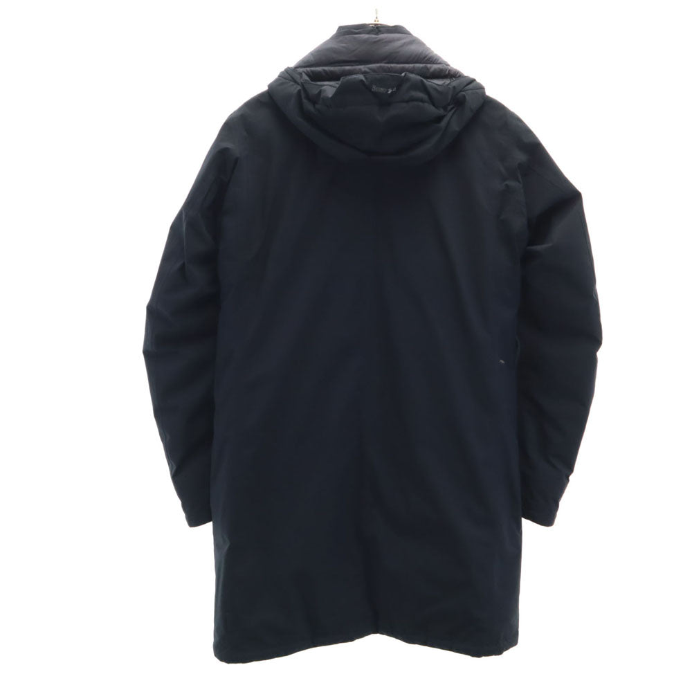 Herno ヘルノ Laminar ルーマニア製 GORE-TEX グース ダウンコート 44 ブラック フーディー メンズ