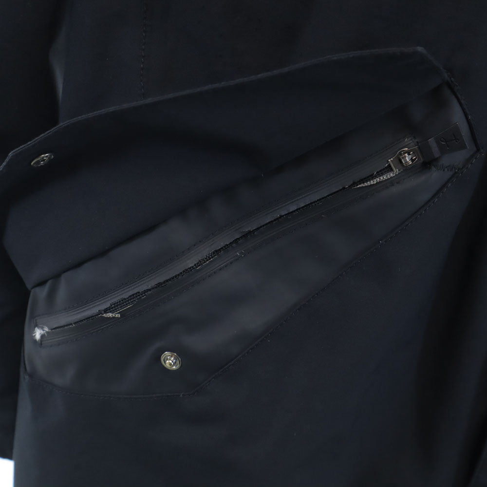 Herno ヘルノ Laminar ルーマニア製 GORE-TEX グース ダウンコート 44 ブラック フーディー メンズ