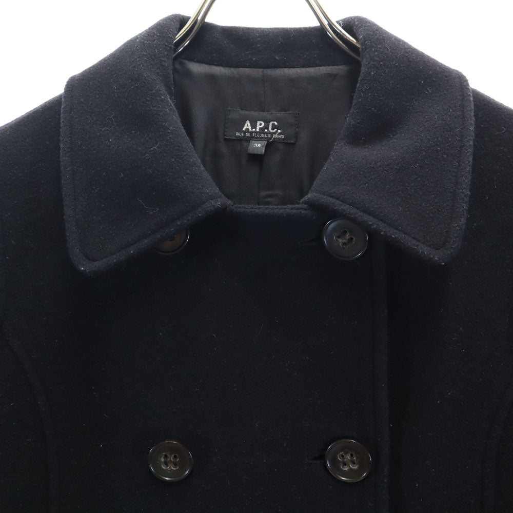 A.P.C. アーペーセー 90s ウクライナ製 ウールコート 38 ブラック レディース