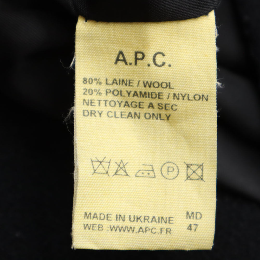 A.P.C. アーペーセー 90s ウクライナ製 ウールコート 38 ブラック レディース