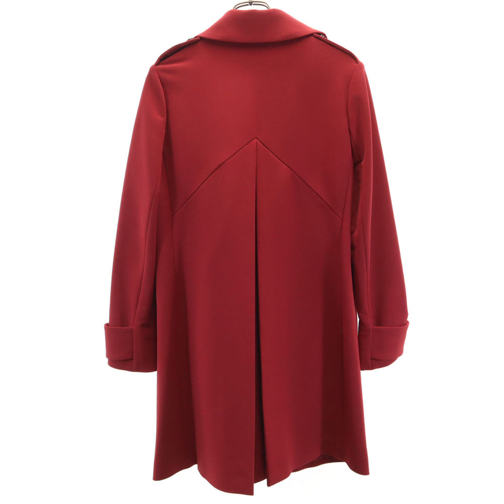 FOXEY NEW YORK フォクシーニューヨーク 2015年製 日本製 ステンカラーコート 38 レッド 34605-MACFY101SI レディース