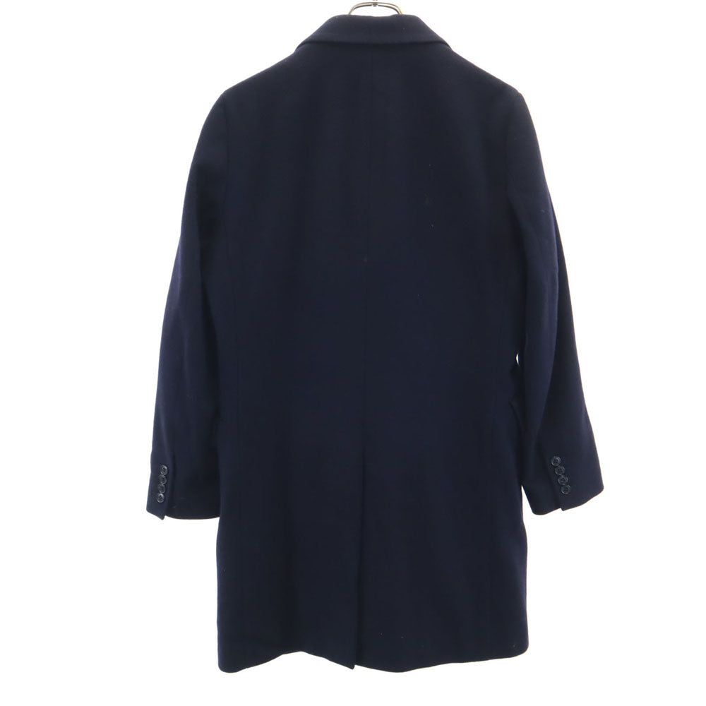 nano universe ナノユニバース NOBILIA生地 メルトン アルスター コート S ネイビー NUC82COT007SK メンズ