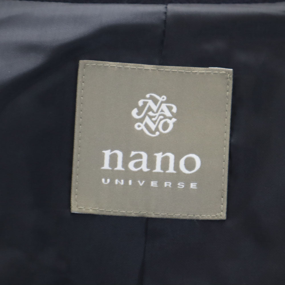 nano universe ナノユニバース NOBILIA生地 メルトン アルスター コート S ネイビー NUC82COT007SK メンズ