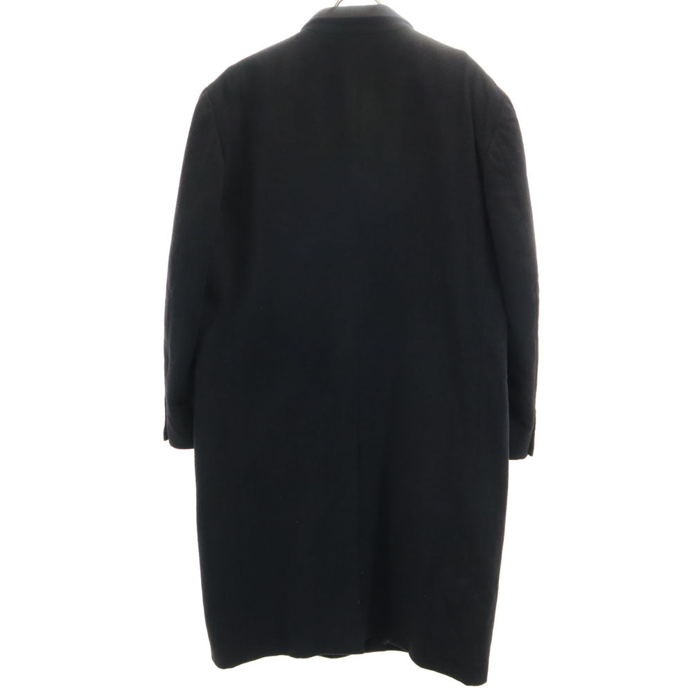 LOURES カシミア100% チェスターコート LL 黒 メンズ