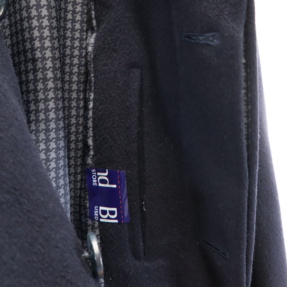 Durban ダーバン ウール100% ステンカラーコート 45 ネイビー メンズ