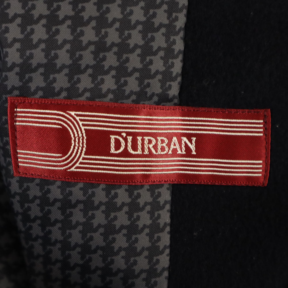 Durban ダーバン ウール100% ステンカラーコート 45 ネイビー メンズ