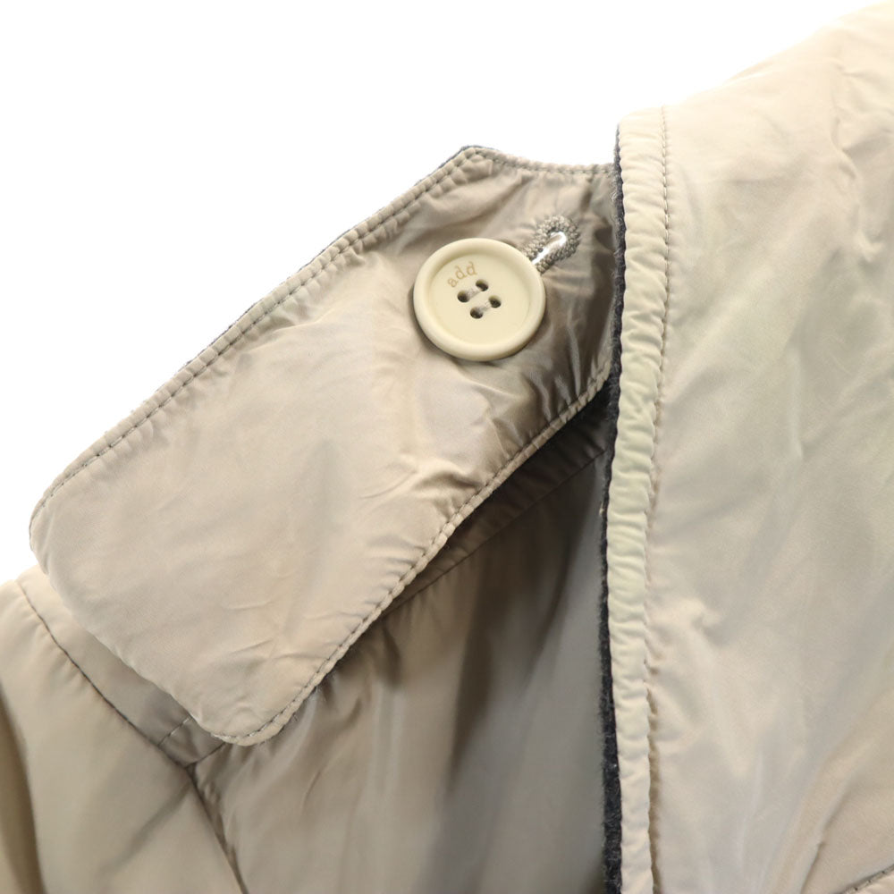 アド ナイロン トレンチコート USA32 カーキ BEAMS PLUS 裏地付き メンズ