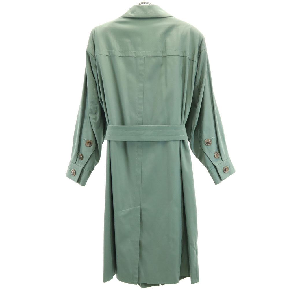 YVES SAINT LAURENT イヴサンローラン 90s オールド ステンカラーコート M グリーン系 レディース