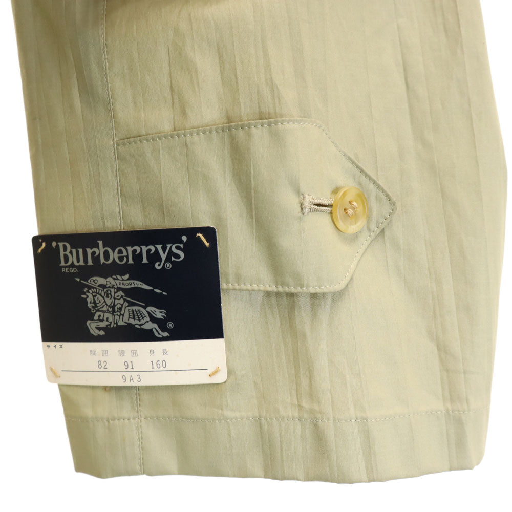 Burberrys バーバリーズ 90s 未使用 オールド デッドストック ワッシャー加工 トレンチコート 9A3 ベージュ メンズ