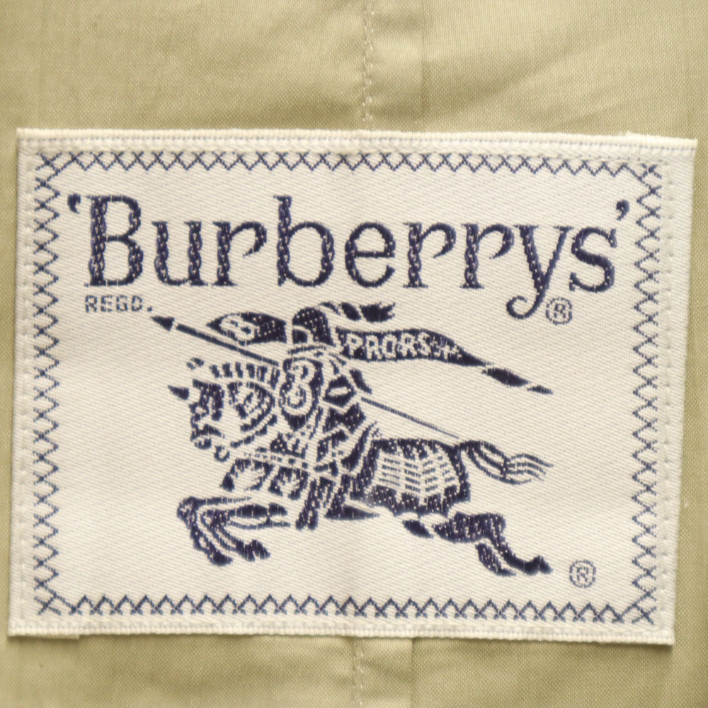Burberrys バーバリーズ 90s 未使用 オールド デッドストック ワッシャー加工 トレンチコート 9A3 ベージュ メンズ