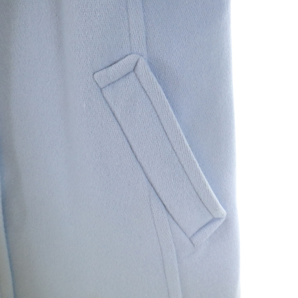 MACKINTOSH PHILOSOPHY マッキントッシュフィロソフィー ウールブレンド 丸襟 コート 36 水色 くるみボタン レディース