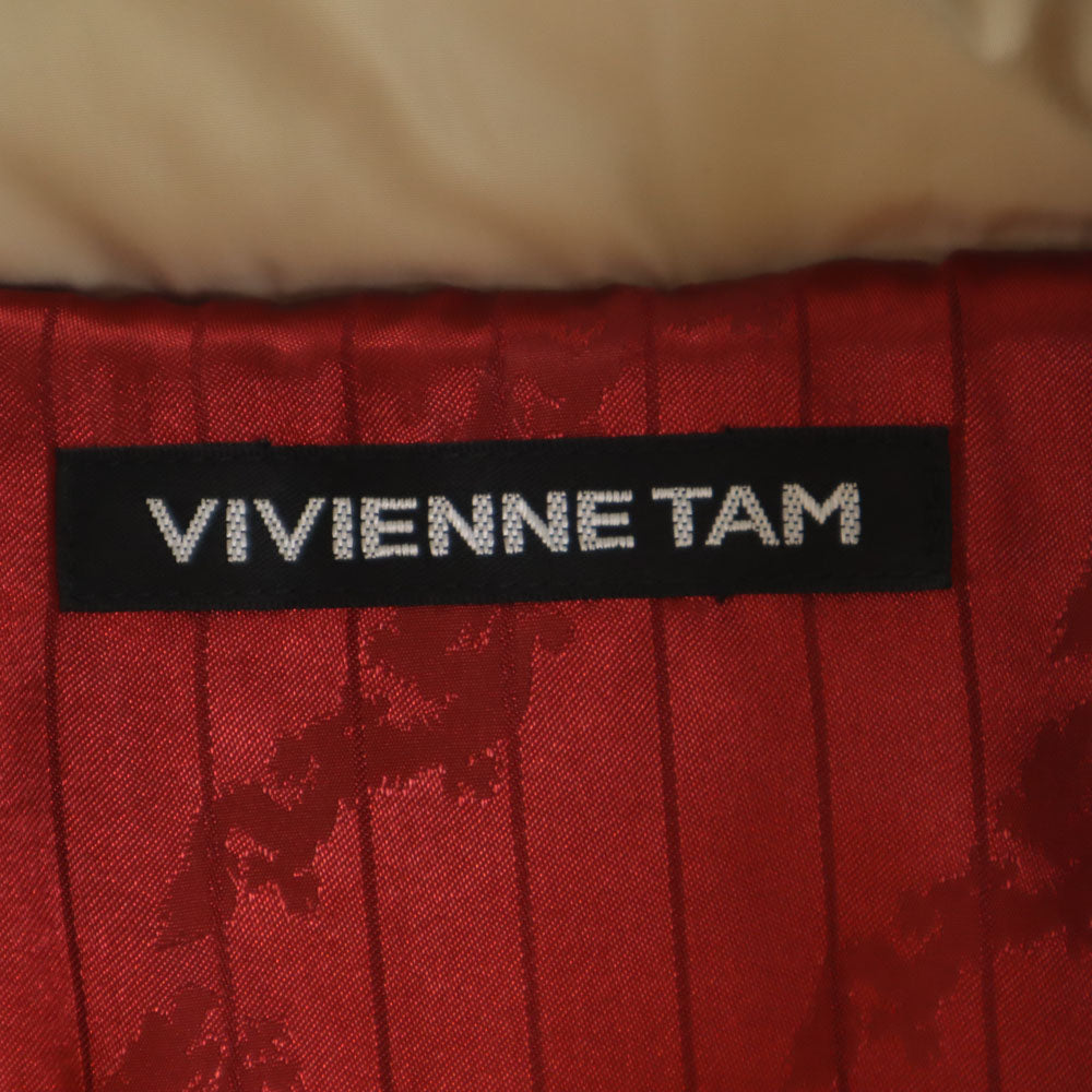 VIVIENNE TAM ヴィヴィアンタム ショールカラー 中綿コート 1 ベージュ レディース