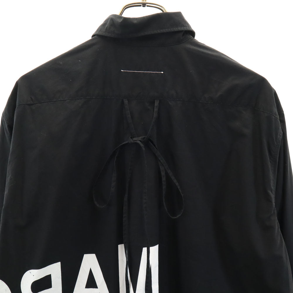 MM6 エムエムシックス 2020年 イタリア製 長袖 ボタンダウンシャツ 42 ブラック レディース