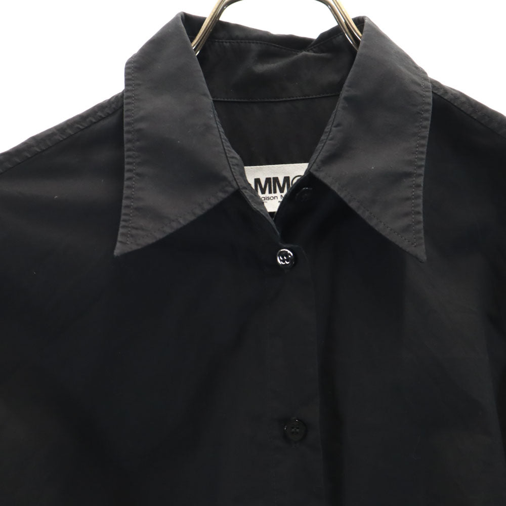 MM6 エムエムシックス 2020年 イタリア製 長袖 ボタンダウンシャツ 42 ブラック レディース