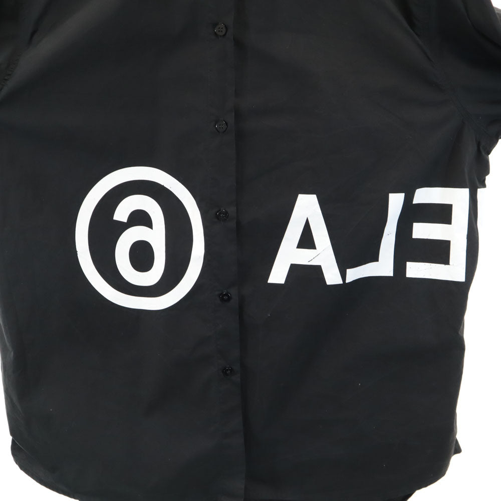 MM6 エムエムシックス 2020年 イタリア製 長袖 ボタンダウンシャツ 42 ブラック レディース