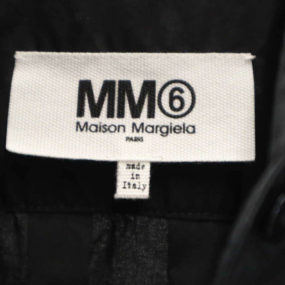 MM6 エムエムシックス 2020年 イタリア製 長袖 ボタンダウンシャツ 42 ブラック レディース