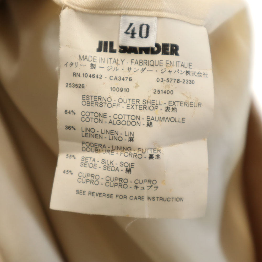 JIL SANDER ジルサンダー イタリア製 チェスターコート 40 ピンク レディース