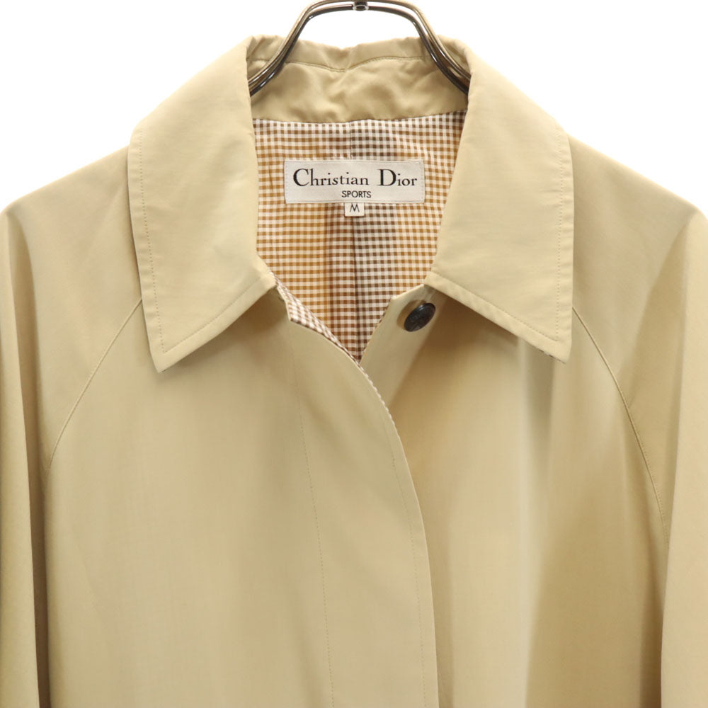 Christian Dior SPORTS クリスチャンディオールスポーツ 90s オールド ステンカラーコート M ベージュ レディース