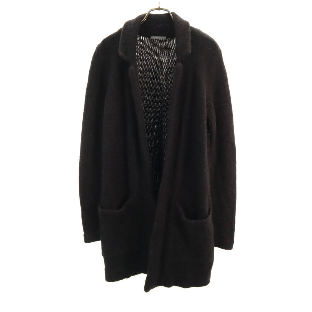 theory luxe セオリーリュクス アルパカブレンド 長袖 ロング ニットカーディガン 38 黒 レディース