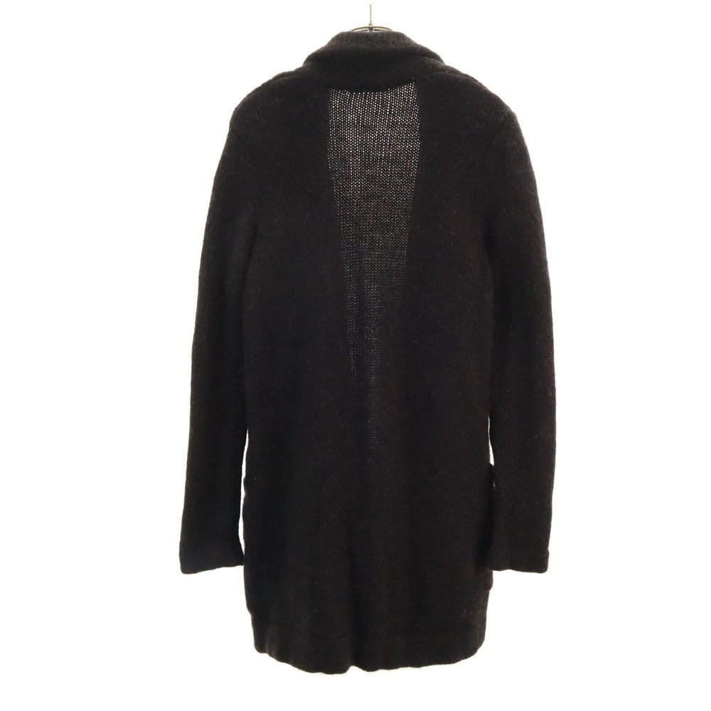 theory luxe セオリーリュクス アルパカブレンド 長袖 ロング ニットカーディガン 38 黒 レディース