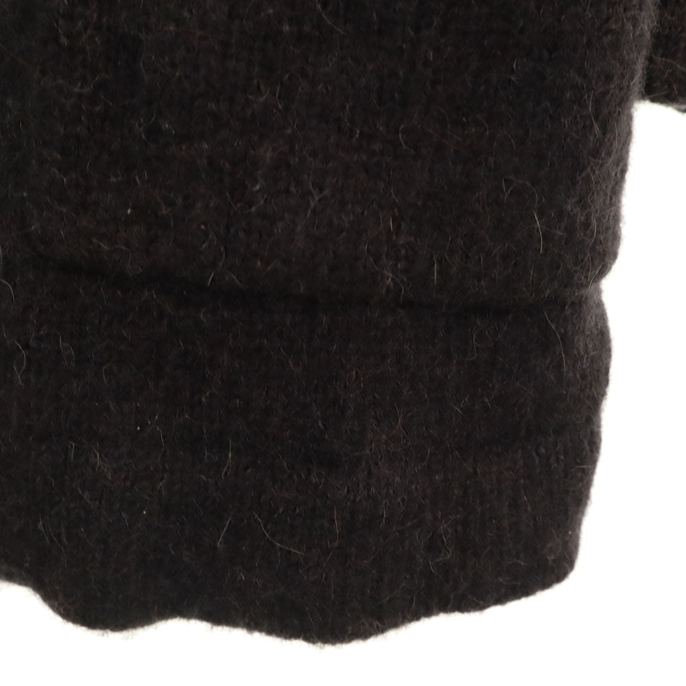 theory luxe セオリーリュクス アルパカブレンド 長袖 ロング ニットカーディガン 38 黒 レディース