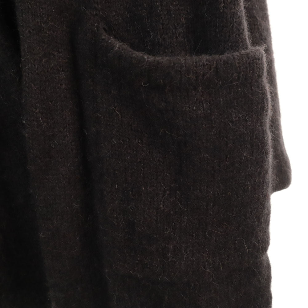 theory luxe セオリーリュクス アルパカブレンド 長袖 ロング ニットカーディガン 38 黒 レディース