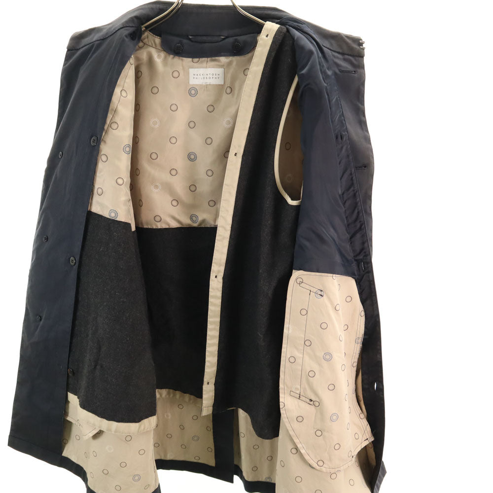 MACKINTOSH PHILOSOPHY マッキントッシュフィロソフィー 日本製 ライナー付 ステンカラーコート 40 グレー メンズ