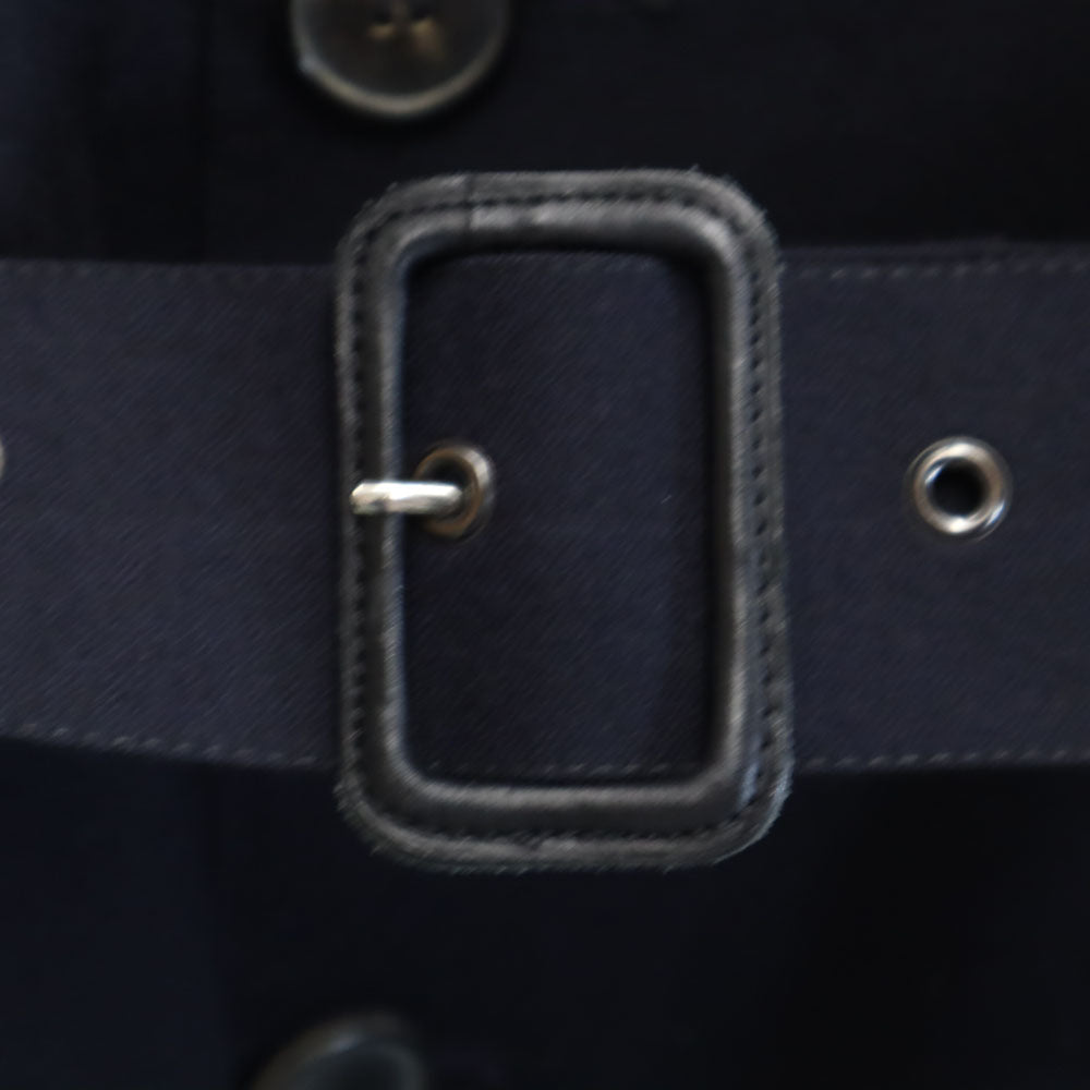 Mackintosh マッキントッシュ スコットランド製 ウールブレンド チェスターコート 36 ネイビー ベルト付き メンズ