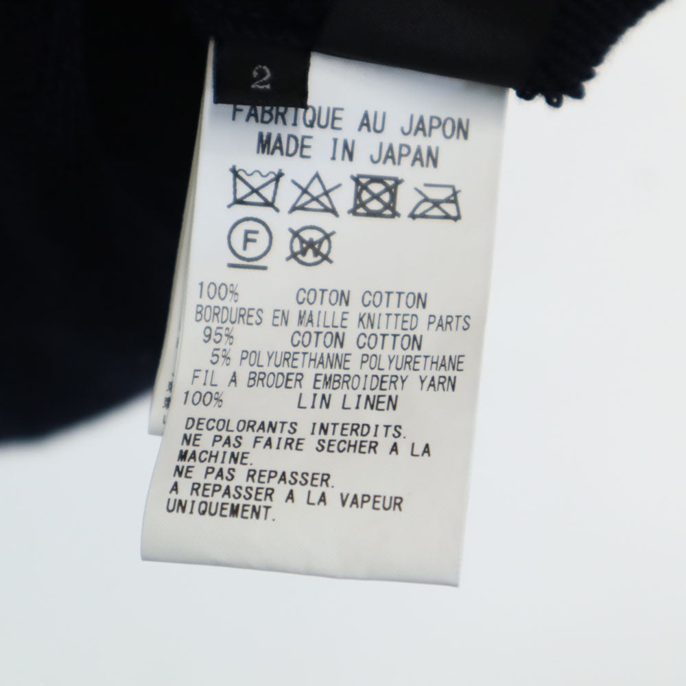 Y's ワイズ 日本製 長袖 パーカー 2 ブラック メンズ