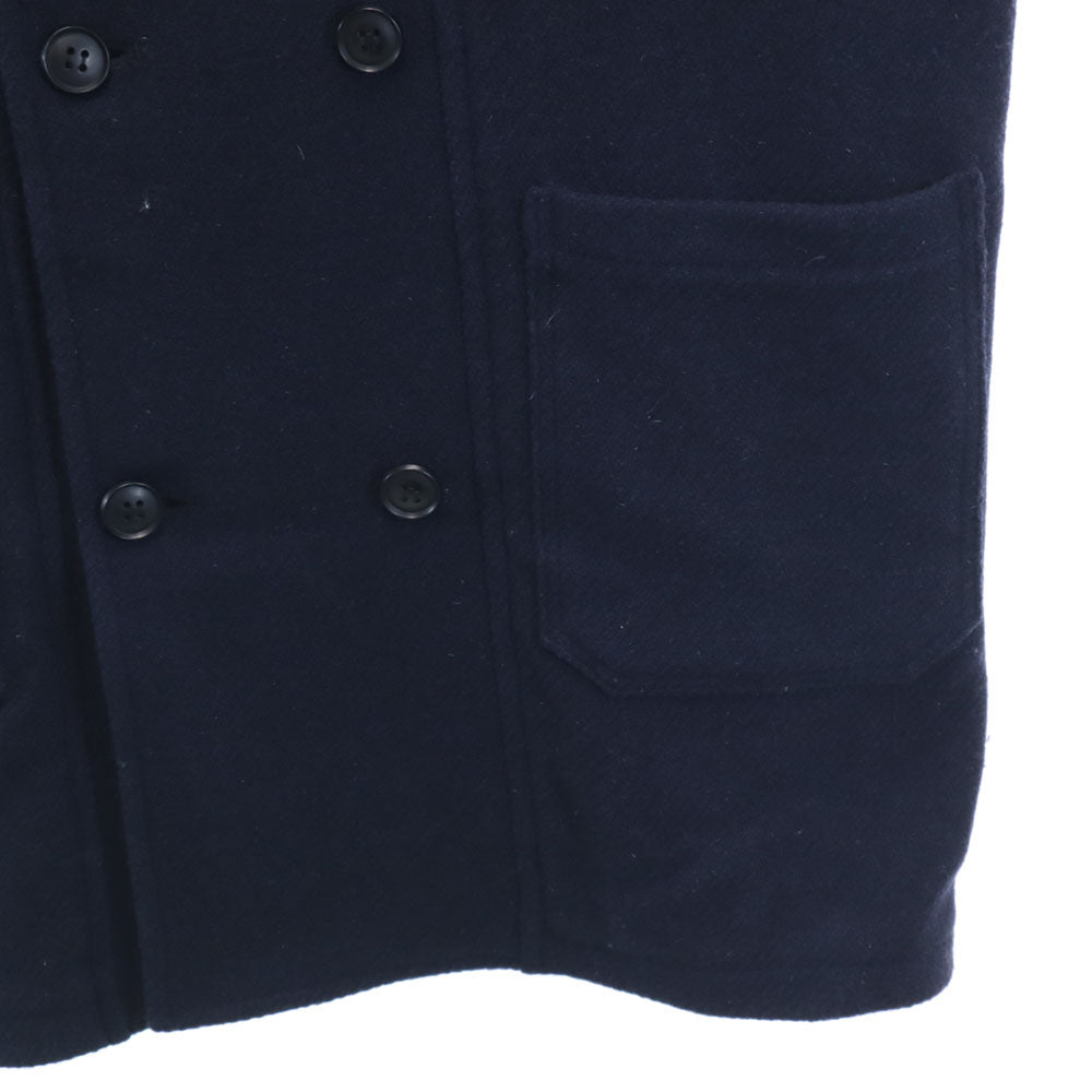 ハックニーユニオン ワークハウス イングランド製 ウールコート 38 ネイビー メンズ