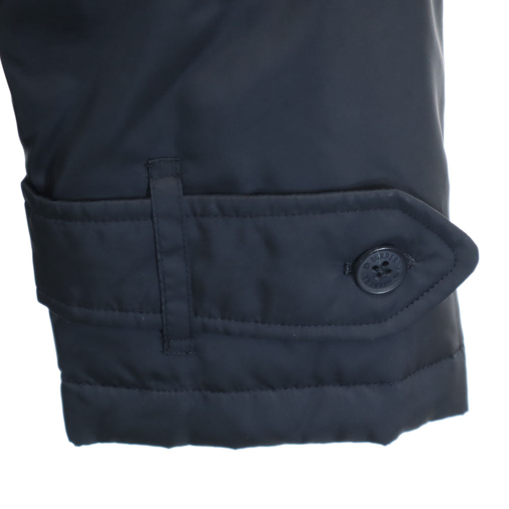 BURBERRY BLACK LABEL バーバリーブラックレーベル ノバチェック柄 ダウンコート L ブラック フード欠損 三陽商会 メンズ