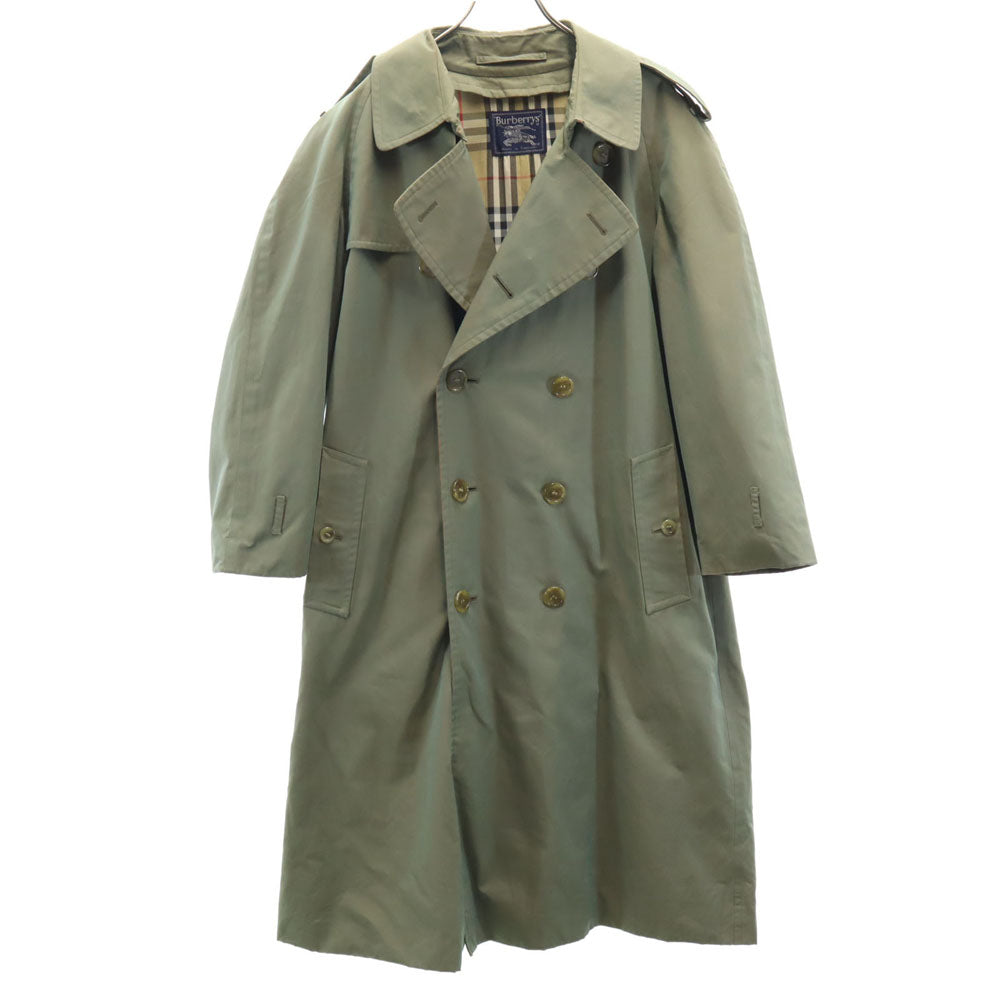 Burberrys バーバリーズ 80s 90s ヴィンテージ イングランド製 ノバチェック柄 トレンチコート 玉虫色 ライナー、ベルト欠損 メンズ