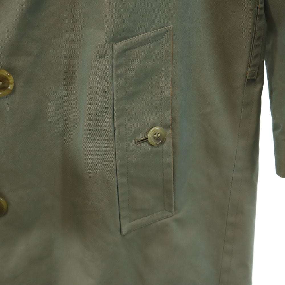 Burberrys バーバリーズ 80s 90s ヴィンテージ イングランド製 ノバチェック柄 トレンチコート 玉虫色 ライナー、ベルト欠損 メンズ