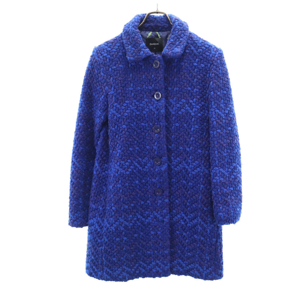 Desigual デシグアル コート 38 ブルー レディース